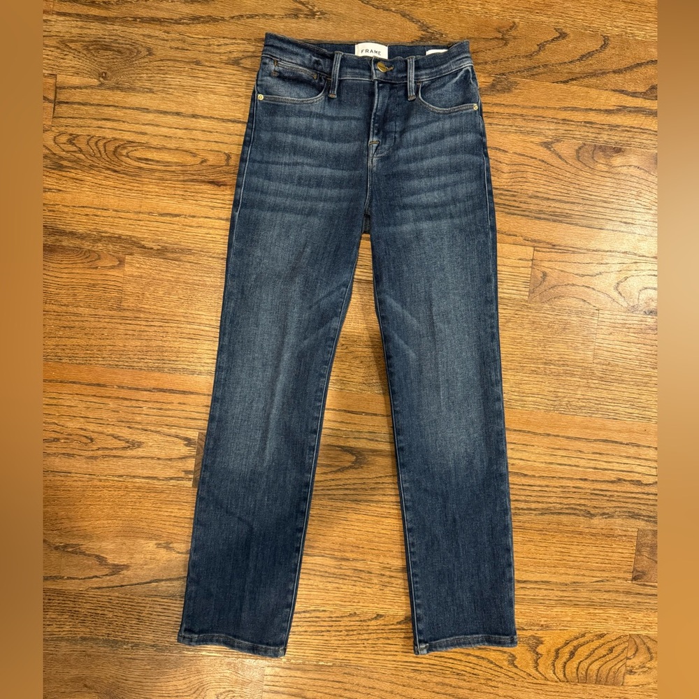 FRAME Le High Straight Jeans